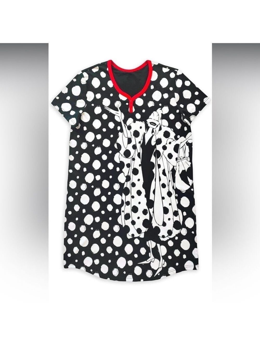 Disney Cruella DeVil Short Sleeve Nightshirt Pajama